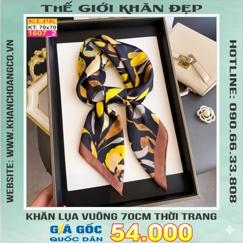 Khăn Phụ Kiện Lụa Vuông 70cm - Thế Giới Khăn Đẹp C1049_2