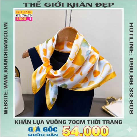 Khăn Phụ Kiện Lụa Vuông 70cm - Thế Giới Khăn Đẹp C1051_1