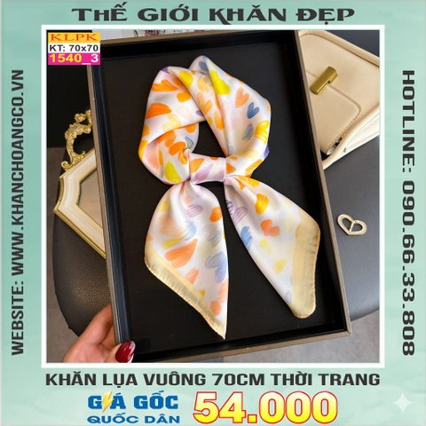 Khăn Phụ Kiện Lụa Vuông 70cm - Thế Giới Khăn Đẹp C1035_3