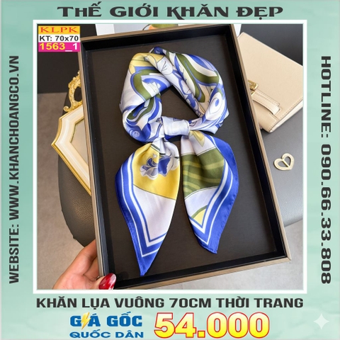 Khăn Phụ Kiện Lụa Vuông 70cm - Thế Giới Khăn Đẹp C1045_1