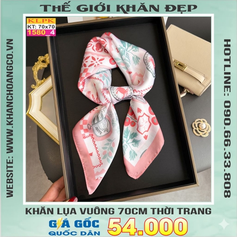 Khăn Phụ Kiện Lụa Vuông 70cm - Thế Giới Khăn Đẹp C1020_4