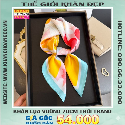 Khăn Phụ Kiện Lụa Vuông 70cm - Thế Giới Khăn Đẹp C1005_1