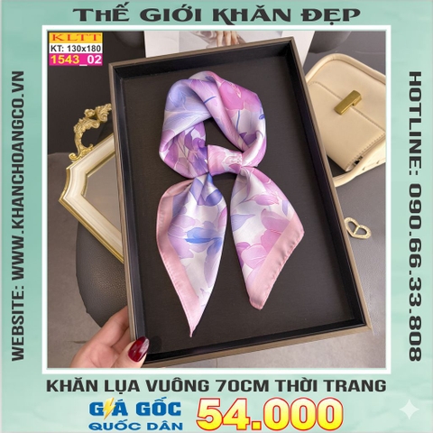 Khăn Phụ Kiện Lụa Vuông 70cm - Thế Giới Khăn Đẹp C1030_2