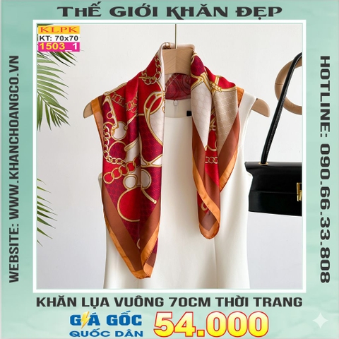 Khăn Phụ Kiện Lụa Vuông 70cm - Thế Giới Khăn Đẹp C1037_1