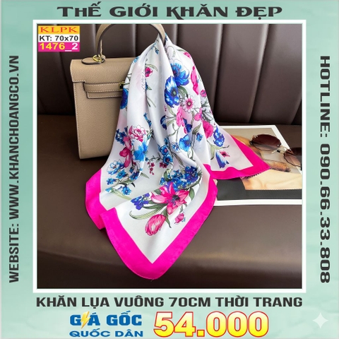Khăn Phụ Kiện Lụa Vuông 70cm - Thế Giới Khăn Đẹp C1046_2