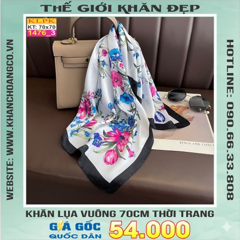 Khăn Phụ Kiện Lụa Vuông 70cm - Thế Giới Khăn Đẹp C1046_3