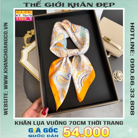 Khăn Phụ Kiện Lụa Vuông 70cm - Thế Giới Khăn Đẹp C1003_1