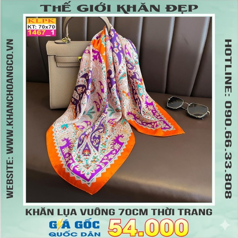 Khăn Phụ Kiện Lụa Vuông 70cm - Thế Giới Khăn Đẹp C1027_1