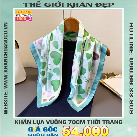 Khăn Phụ Kiện Lụa Vuông 70cm - Thế Giới Khăn Đẹp C1051_2