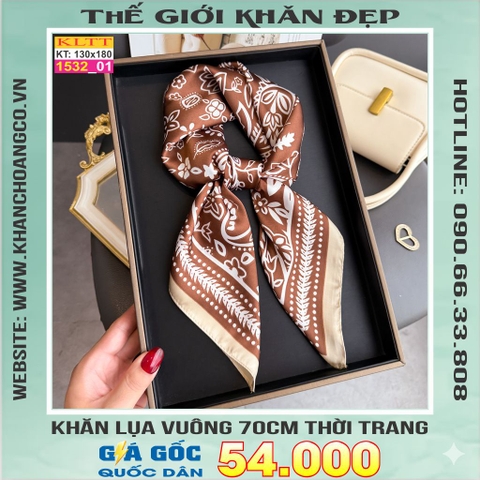 Khăn Phụ Kiện Lụa Vuông 70cm - Thế Giới Khăn Đẹp C1029_1