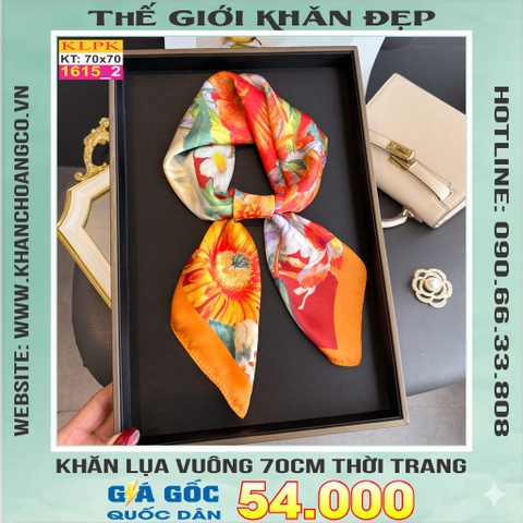 Khăn Phụ Kiện Lụa Vuông 70cm - Thế Giới Khăn Đẹp C1062_2