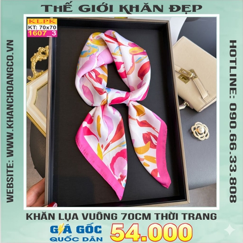 Khăn Phụ Kiện Lụa Vuông 70cm - Thế Giới Khăn Đẹp C1049_3