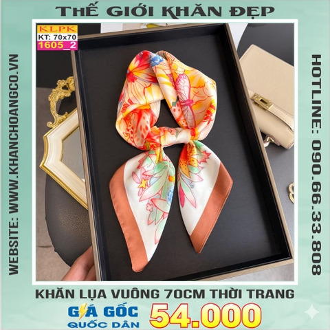 Khăn Phụ Kiện Lụa Vuông 70cm - Thế Giới Khăn Đẹp C1055_2