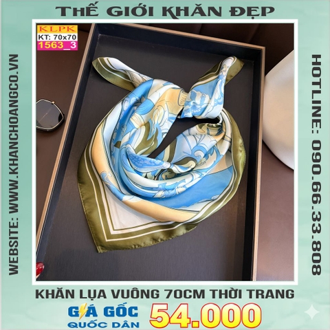 Khăn Phụ Kiện Lụa Vuông 70cm - Thế Giới Khăn Đẹp C1045_3