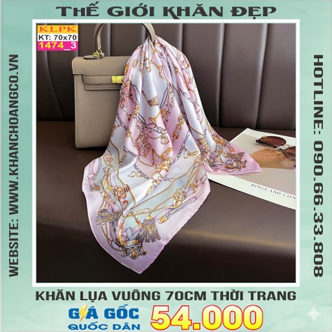 Khăn Phụ Kiện Lụa Vuông 70cm - Thế Giới Khăn Đẹp C1008_3
