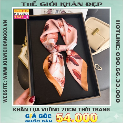 Khăn Phụ Kiện Lụa Vuông 70cm - Thế Giới Khăn Đẹp C1052_4