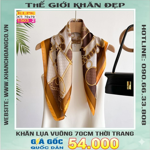 Khăn Phụ Kiện Lụa Vuông 70cm - Thế Giới Khăn Đẹp C1037_2