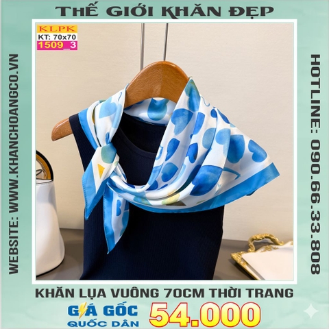Khăn Phụ Kiện Lụa Vuông 70cm - Thế Giới Khăn Đẹp C1051_3