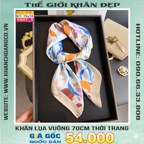 Khăn Phụ Kiện Lụa Vuông 70cm - Thế Giới Khăn Đẹp C1049_1