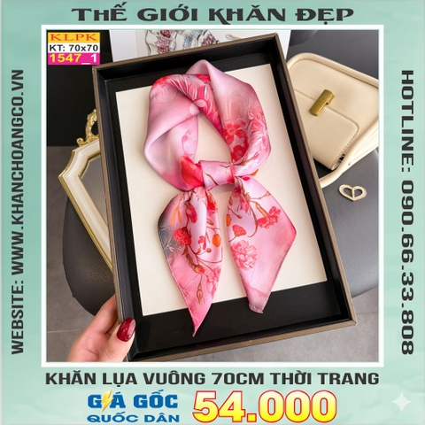 Khăn Phụ Kiện Lụa Vuông 70cm - Thế Giới Khăn Đẹp C1007_1