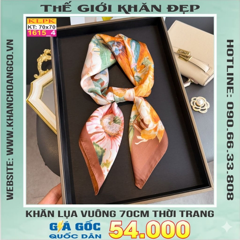 Khăn Phụ Kiện Lụa Vuông 70cm - Thế Giới Khăn Đẹp C1062_4