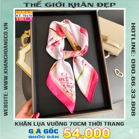 Khăn Phụ Kiện Lụa Vuông 70cm - Thế Giới Khăn Đẹp C1048_1