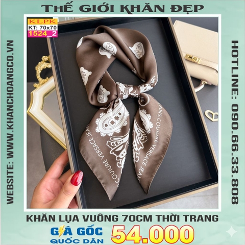 Khăn Phụ Kiện Lụa Vuông 70cm - Thế Giới Khăn Đẹp C1047_2
