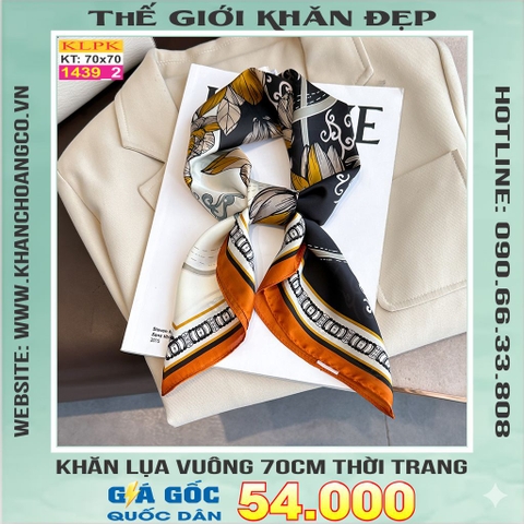 Khăn Phụ Kiện Lụa Vuông 70cm - Thế Giới Khăn Đẹp C1009_2