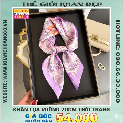 Khăn Phụ Kiện Lụa Vuông 70cm - Thế Giới Khăn Đẹp C1004_4