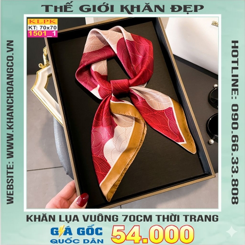 Khăn Phụ Kiện Lụa Vuông 70cm - Thế Giới Khăn Đẹp C1018_1