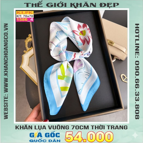 Khăn Phụ Kiện Lụa Vuông 70cm - Thế Giới Khăn Đẹp C1014_4