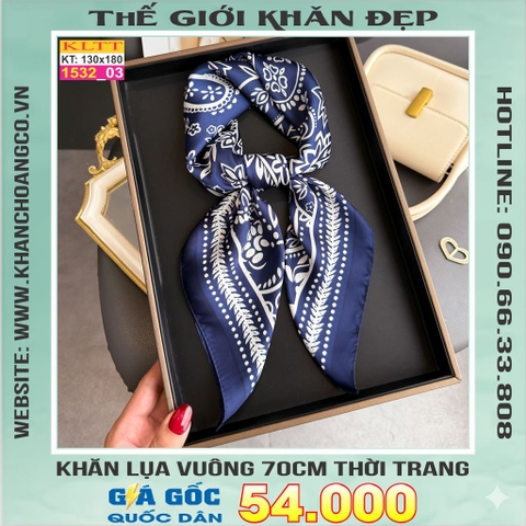 Khăn Phụ Kiện Lụa Vuông 70cm - Thế Giới Khăn Đẹp C1029_3