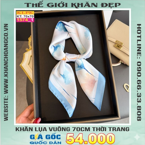 Khăn Phụ Kiện Lụa Vuông 70cm - Thế Giới Khăn Đẹp C1053_1
