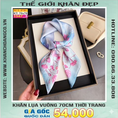 Khăn Phụ Kiện Lụa Vuông 70cm - Thế Giới Khăn Đẹp C1007_3