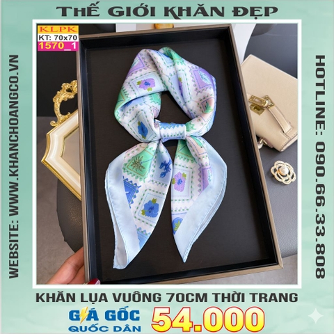 Khăn Phụ Kiện Lụa Vuông 70cm - Thế Giới Khăn Đẹp C1022_1
