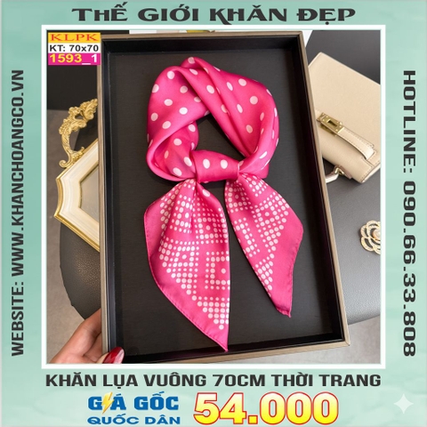 Khăn Phụ Kiện Lụa Vuông 70cm - Thế Giới Khăn Đẹp C1056_1