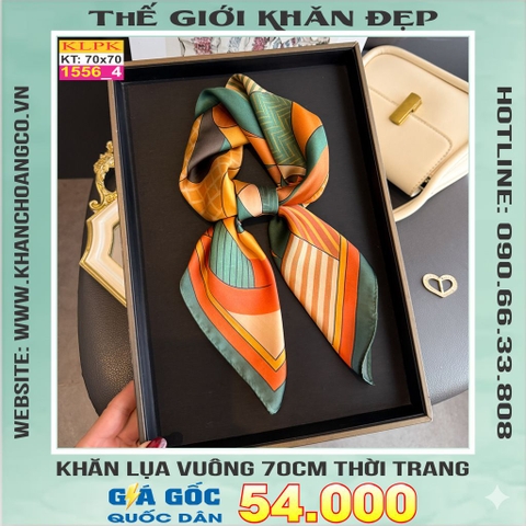 Khăn Phụ Kiện Lụa Vuông 70cm - Thế Giới Khăn Đẹp C1058_4