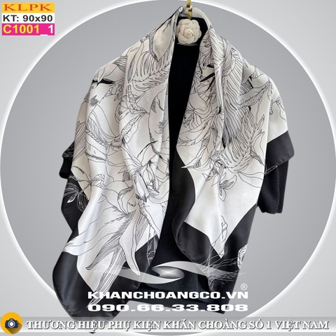 Khăn Phụ Kiện Lụa Vuông 90cm - Thế Giới Khăn Đẹp - C1003_1