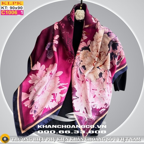 Khăn Phụ Kiện Lụa Vuông 90cm - Thế Giới Khăn Đẹp - C1028_1