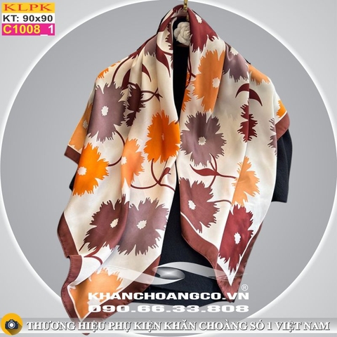 Khăn Phụ Kiện Lụa Vuông 90cm - Thế Giới Khăn Đẹp - C1023_1