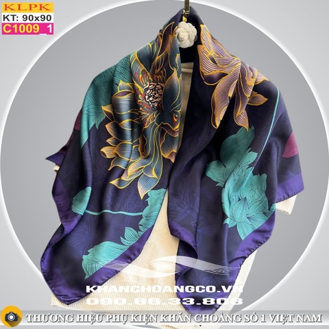Khăn Phụ Kiện Lụa Vuông 90cm - Thế Giới Khăn Đẹp - C1035_1