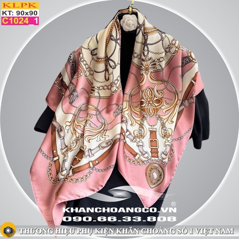 Khăn Phụ Kiện Lụa Vuông 90cm - Thế Giới Khăn Đẹp - C1009_1