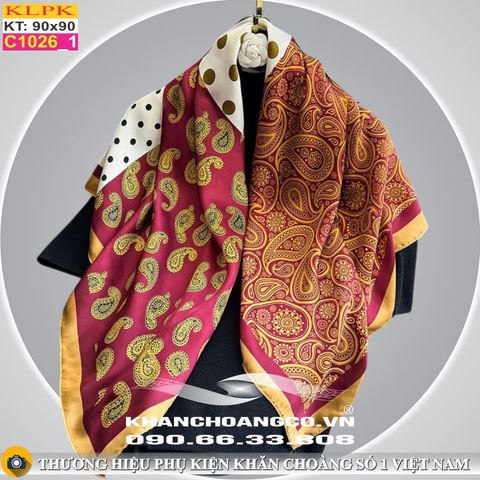 Khăn Phụ Kiện Lụa Vuông 90cm - Thế Giới Khăn Đẹp - C1016_1
