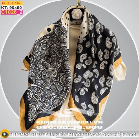 Khăn Phụ Kiện Lụa Vuông 90cm - Thế Giới Khăn Đẹp - C1016_2