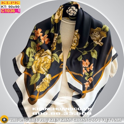 Khăn Phụ Kiện Lụa Vuông 90cm - Thế Giới Khăn Đẹp - C1022_1