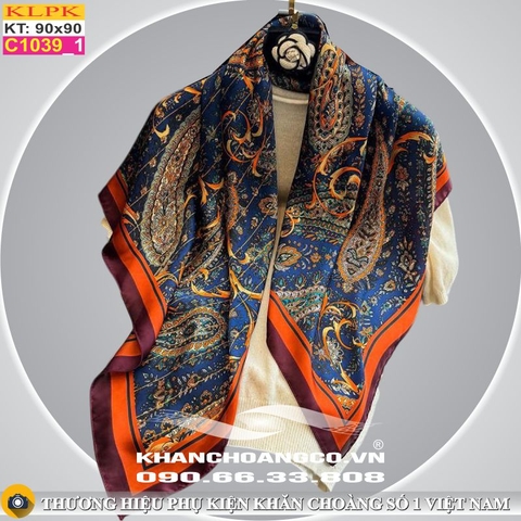 Khăn Phụ Kiện Lụa Vuông 90cm - Thế Giới Khăn Đẹp - C1002_1