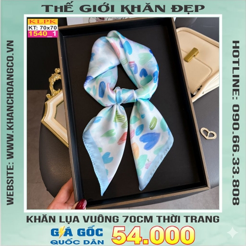 Khăn Phụ Kiện Lụa Vuông 70cm - Thế Giới Khăn Đẹp C1035_1