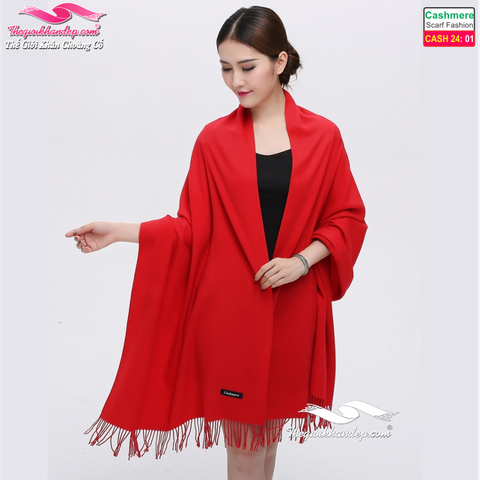 Khăn Choàng Cashmere Trơn Màu Cao Cấp Cashmere2401