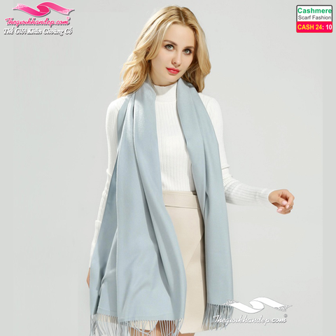 Khăn Choàng Cashmere Trơn Màu Cao Cấp Cashmere2410