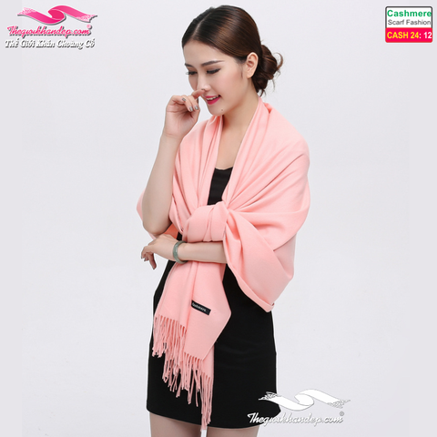 Khăn Choàng Cashmere Trơn Màu Cao Cấp Cashmere2412